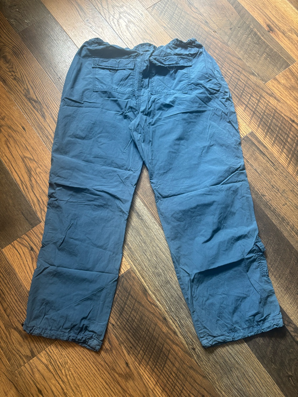 Garage Paxton Parachute Pant Blue Wide-Leg Casual Women’s Track Pant Y2K Size XL - Picture 5 of 8